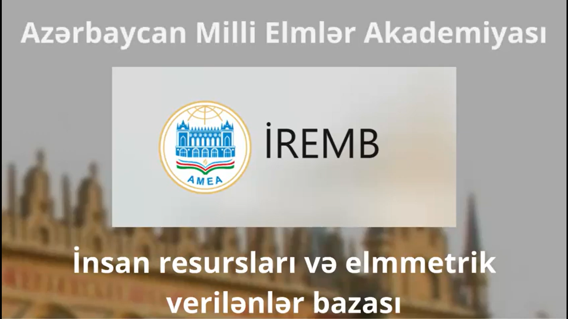 AMEA IREMB platforması
